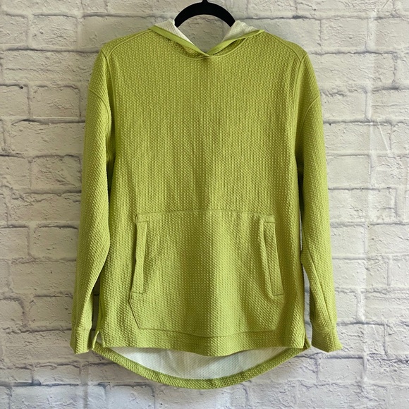 all in motion Tops - ALL IN MOTION HOODED LIME SWEATSHIRT